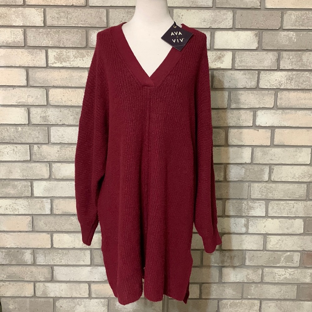 NWT sweater v neck 4x